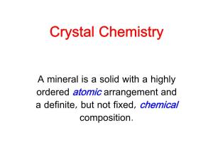 Crystal Chemistry