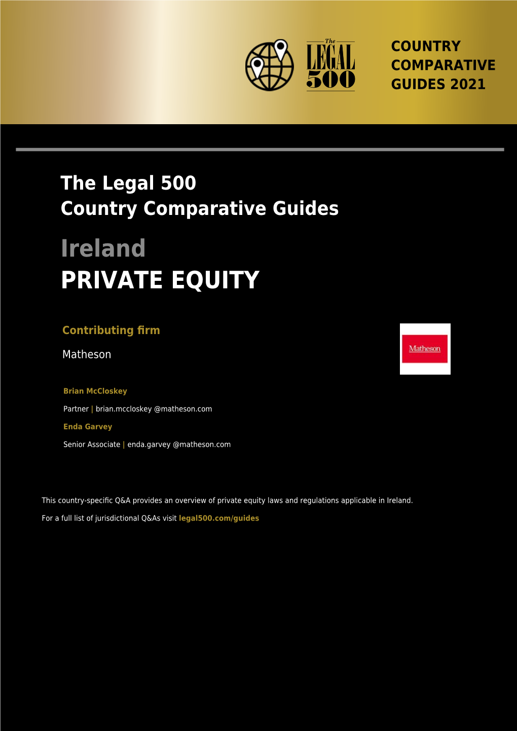 Ireland PRIVATE EQUITY