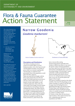 Narrow Goodenia Version Has Been Prepared for Web Publication