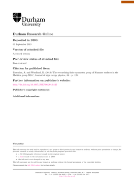 Durham Research Online