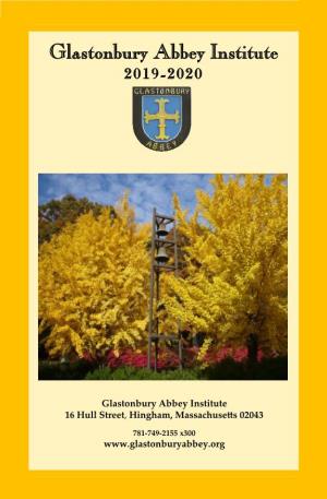 Glastonbury Abbey Institute 2019-2020