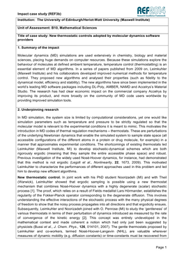 Impact Case Study (Ref3b) Institution: the University of Edinburgh/Heriot-Watt University (Maxwell Institute)