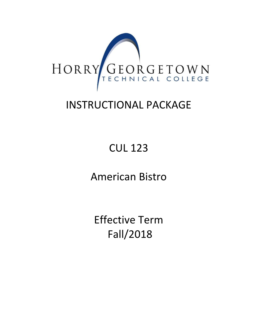 Instructional Package