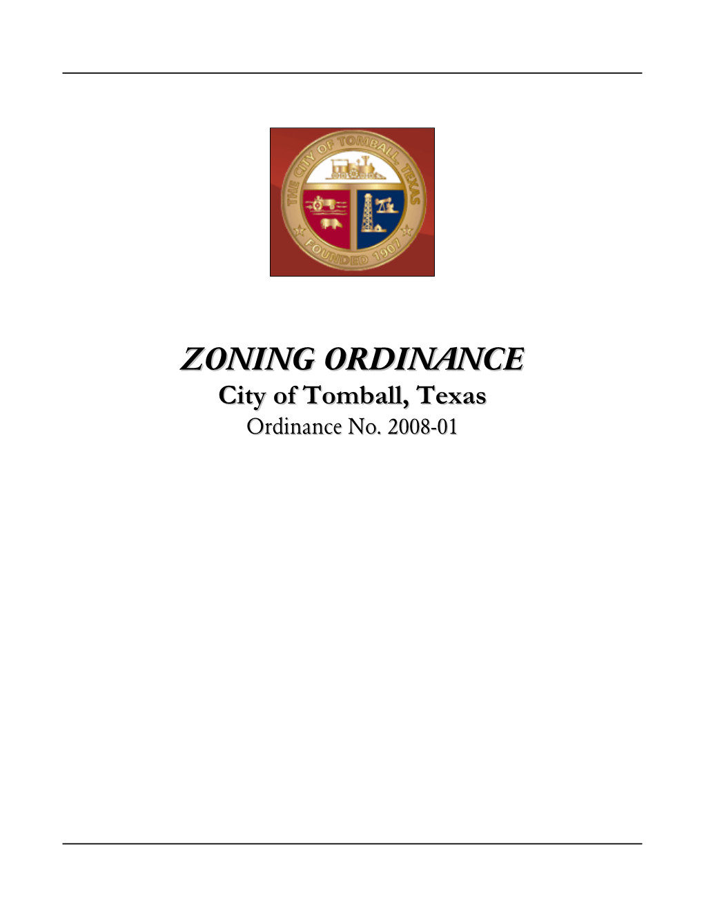Zoning Ordinance ™ Table of Contents