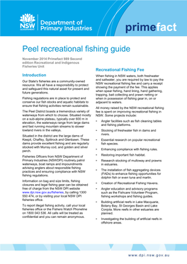 Peel District Recreational Fishing Guide