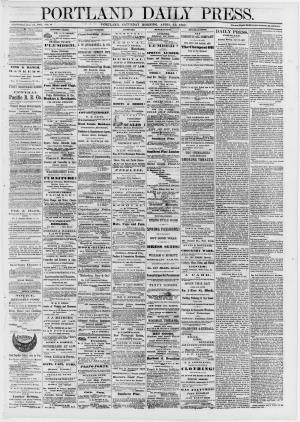 Portland Daily Press: April 13,1867