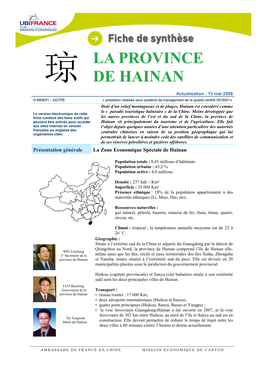 La Province De Hunan