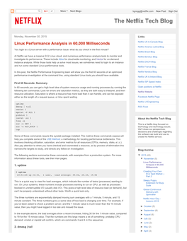 Linux Performance Analysis in 60,000 Milliseconds