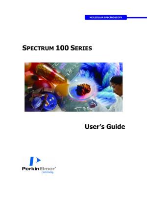 Spectrum 100 Series User's Guide