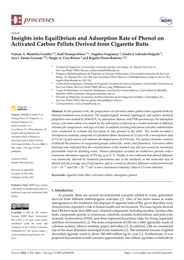 Insights Into Equilibrium and Adsorption Rate of Phenol on Activated Carbon Pellets Derived from Cigarette Butts