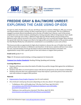 Freddie Gray & Baltimore Unrest