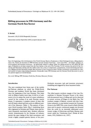 Rifting Processes in NW-Germany and the German North Sea Sector