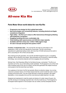 All-New Kia Rio