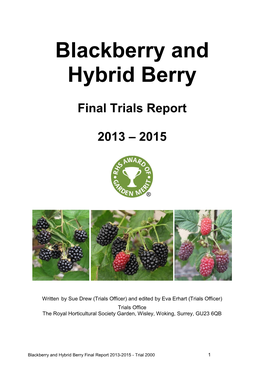Raspberry Final Report