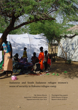 Sudanese Refugee Women's Sense of Security in Kakuma