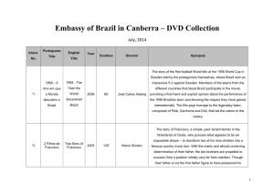 Embassy of Brazil in Canberra – DVD Collection
