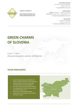 Green Charms of Slovenia Tours