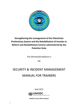 Security & Incident Management Manual For