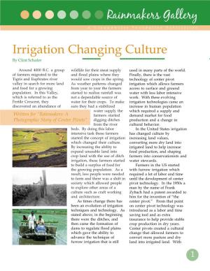 Irrigation Changing Culture Rainmakers Gallery