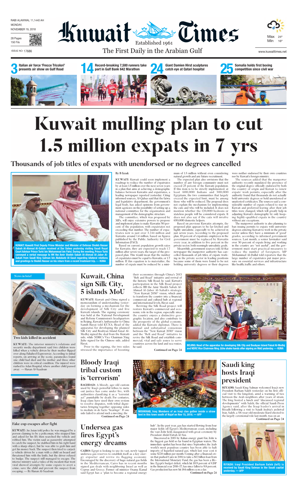 Kuwaittimes 19-11-2018.Qxp Layout 1