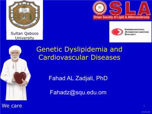 Genetic Dyslipidemia and Cardiovascular Diseases