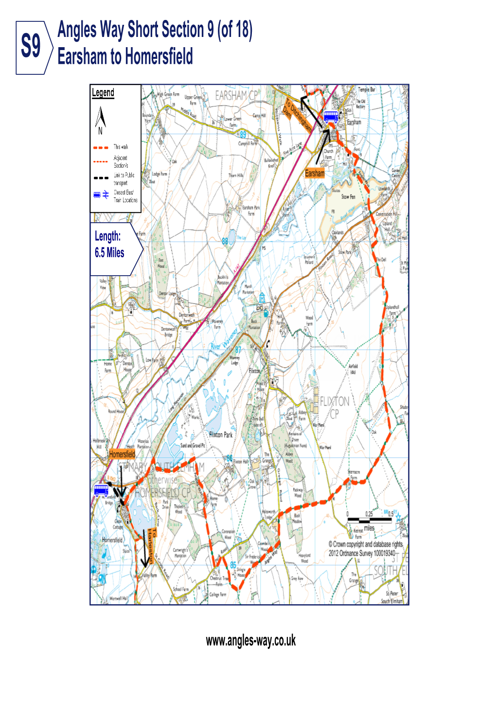 Angles Way Short Section 9 (Of 18) Earsham to Homersfield