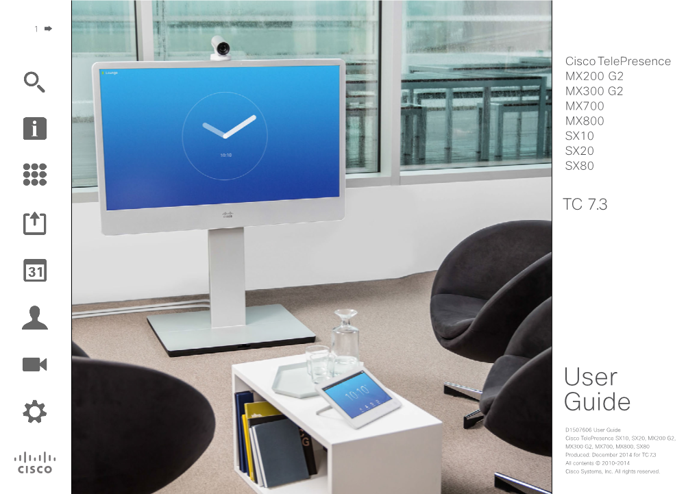 Cisco Telepresence Touch 10 User Guide (TC7.3)