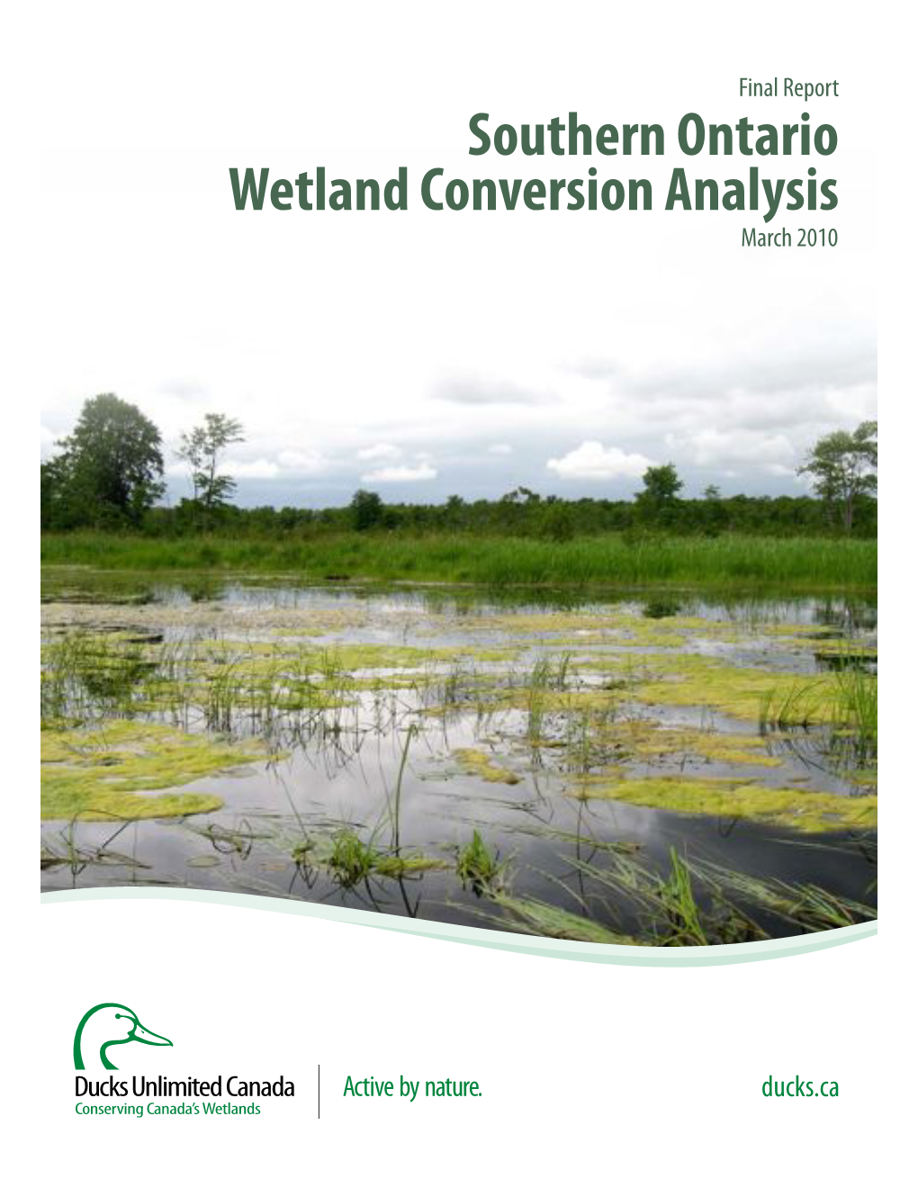 Southern Ontario Wetland Conversion Analysis March 2010