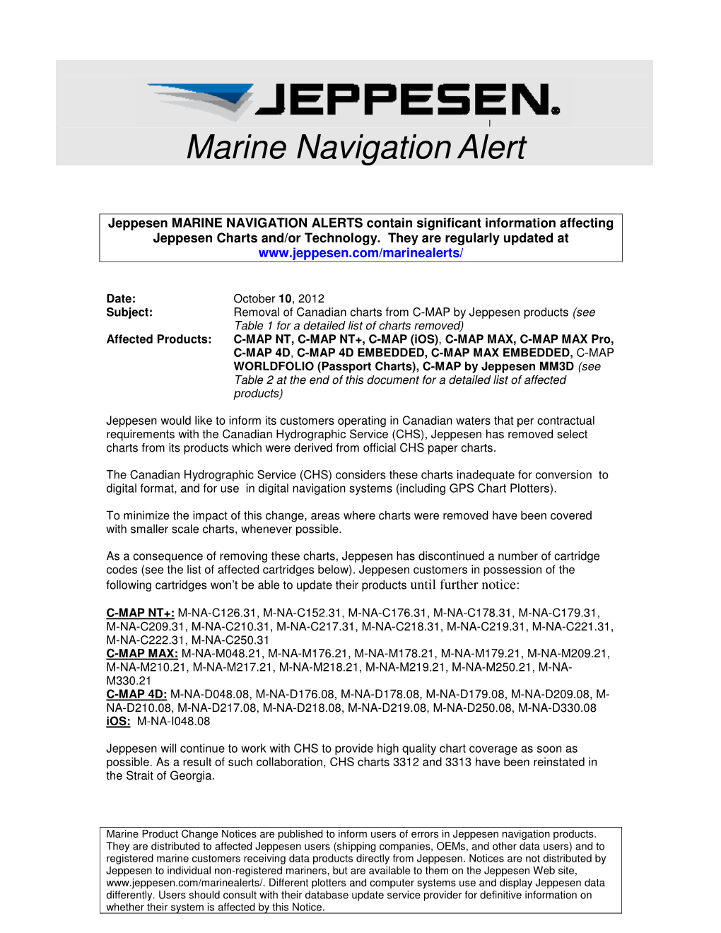 Marine Navigationalert