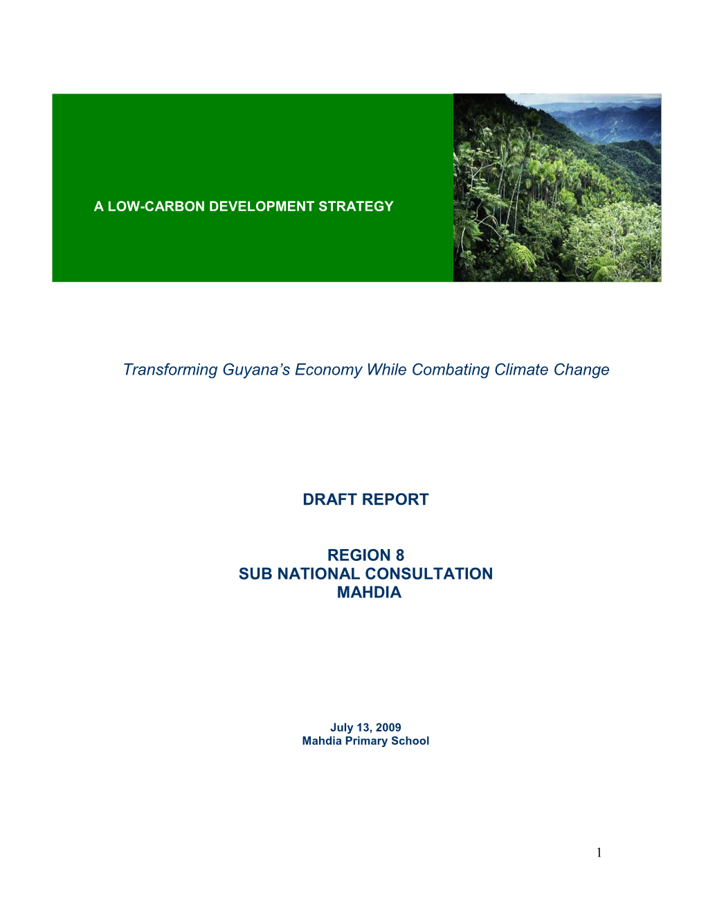 Transforming Guyana's Economy While Combating Climate Change