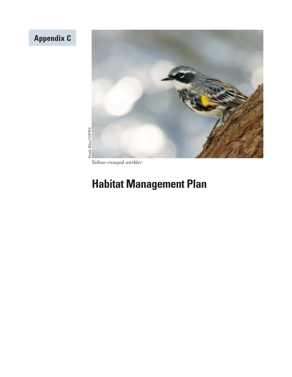 Habitat Management Plan