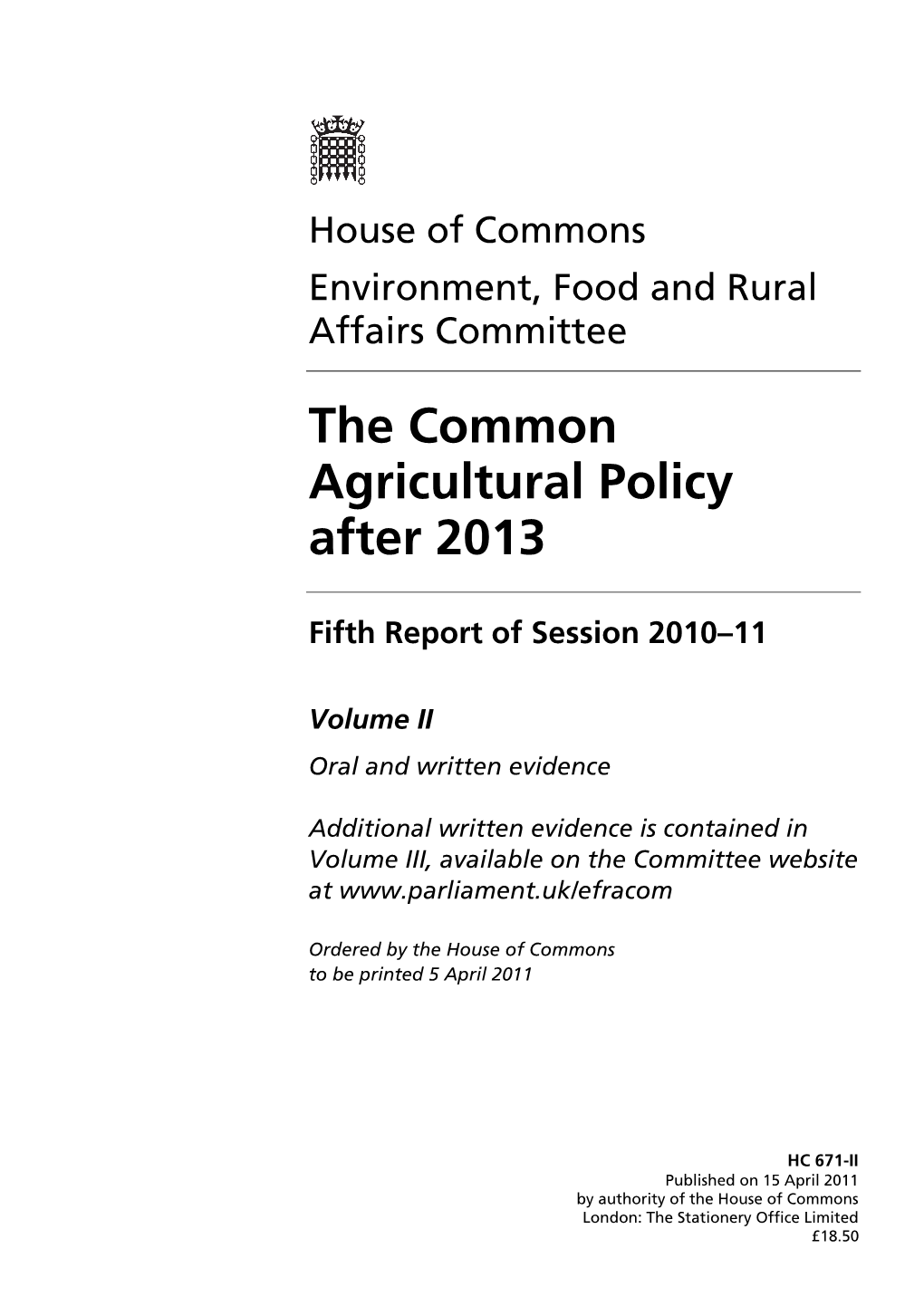 Environment, Food and Rural Affairs Committee