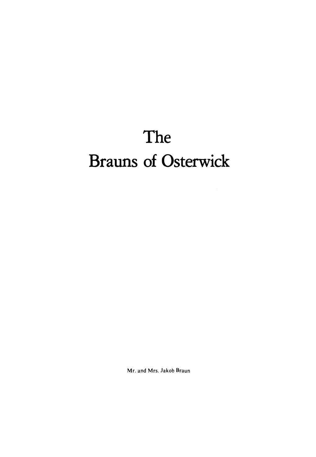 Brauns of Osterwick