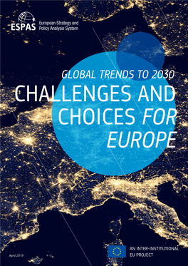 Global Trends to 2030 Challenges and Choices for Europe