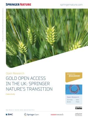 Gold Open Access in the Uk: Springer Nature's Transition