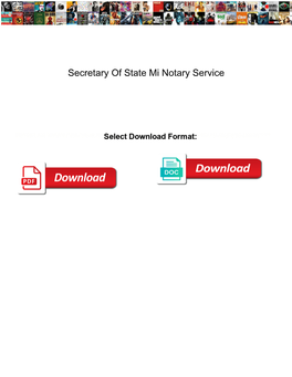Secretary of State Mi Notary Service