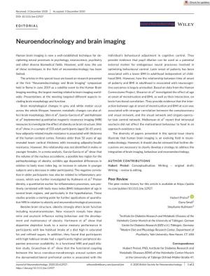 Neuroendocrinology and Brain Imaging