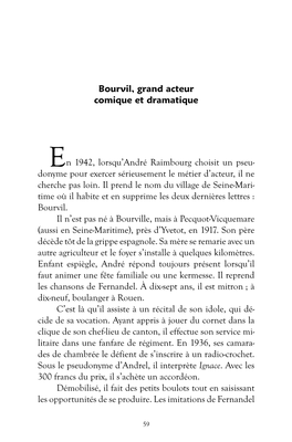 Bourvil, Grand Acteur Comique Et Dramatique N 1942