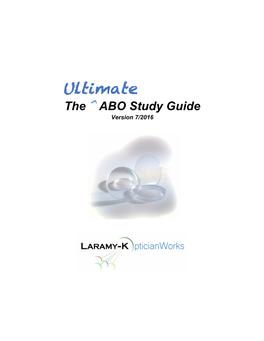 Ultimate the ^ ABO Study Guide Version 7/2016