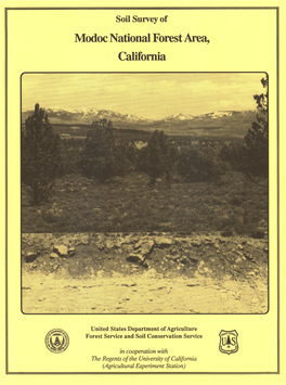 Soil Survey of Modoc National Forest Area, California (1982) File I of IV