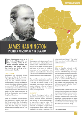 James Hannington Pioneer Missionary in Uganda