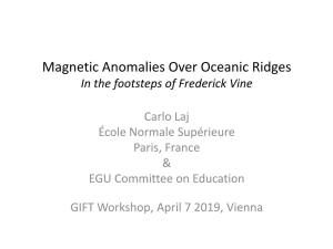 Magnetic Anomalies Over Oceanic Ridges in the Footsteps of Frederick Vine