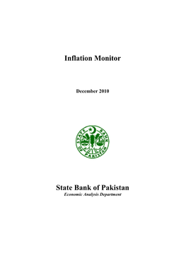 Inflation Monitor, December 2010