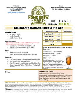 Gilligan's Banana Cream Pie