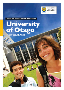 University of Otago NEW ZEALAND Contents