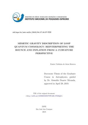 Mimetic Gravity Description of Loop Quantum Cosmology: Reinterpreting the Bounce and Inflation from a Curvature Perspective