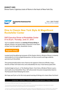 Dine in Classic New York Style at Magnificent Rockefeller Center