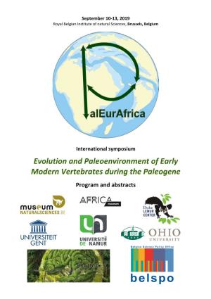 Evolution and Paleoenvironment of Early Modern Vertebrates During the Paleogene Program and Abstracts