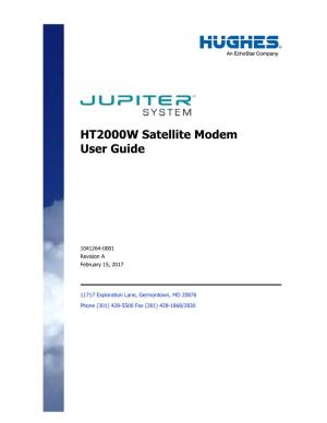 Hughesnet HT2000W Satellite Modem – User Guide