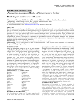 Pterocarpus Marsupium Roxb. - a Comprehensive Review